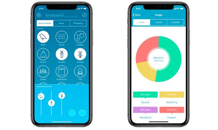 iPhone 新バージョン向けリリーフアプリのカラースキームと音風景