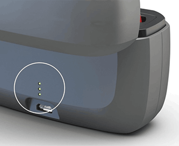 バッテリーの状態を示す充電サブページ